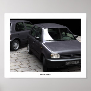 Poster MICRA CAR STUDY 3 Computer Art