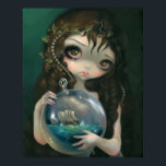 Poster Microcosm: Seascape ART PRINT Pop Surrealism<br><div class="desc">"Microcosm: Seascape" is the third painting in my Microcosms series - delving into the theme of Alchemical microcosms - miniature life and worlds created in glass jars or beakers. This installment features a beautiful girl painted in a very classical style, holding an aerated glass orb containing a miniature seascape, complete...</div>
