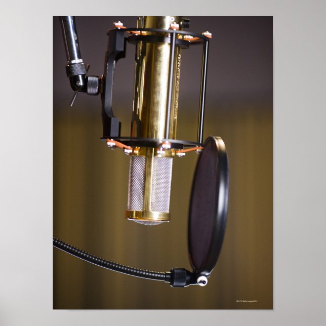 Poster Microphone dans Studio (Devant)