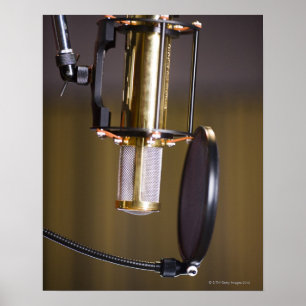 Poster Microphone dans Studio