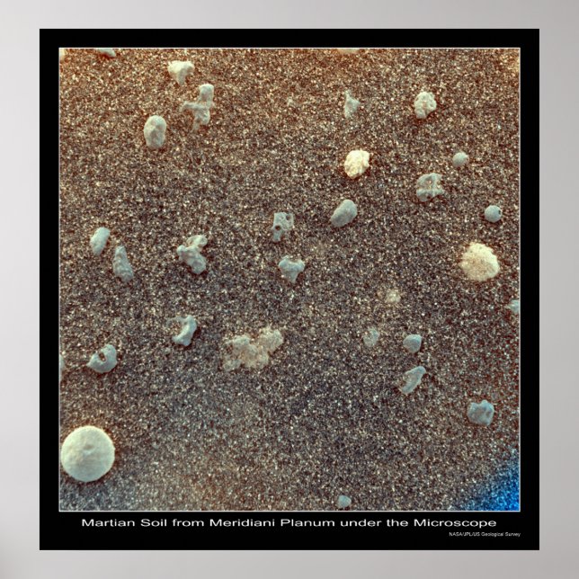 Poster Microscopic View of Martian Soil (Devant)