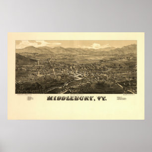 Poster Middlebury VT 1886