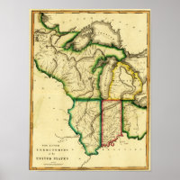 Midwest aux États-UnisCarte panoramique