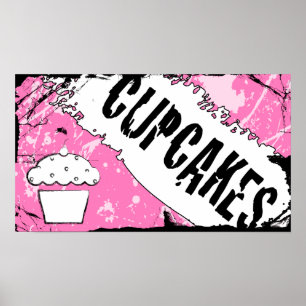 Poster miettes cupcakes
