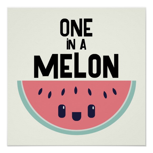 Poster Mignon One In A Melon Pastèque (Devant)