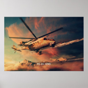 Poster Mil Mi-24 Derrière