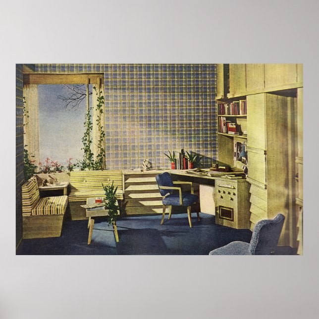 Poster Milieu du siècle moderne Den (Devant)