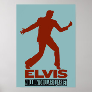 Poster Million de quartet Elvis du dollar
