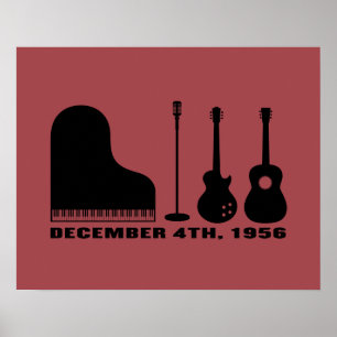 Poster Million d'instruments de quartet du dollar - noir