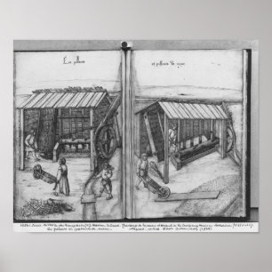 Poster Mine d'argent de La Croix-aux-Mines, Lorraine