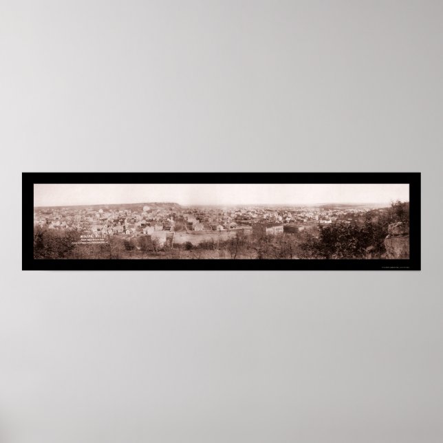 Poster Mineral Wells TX Scene Photo 1906 (Devant)