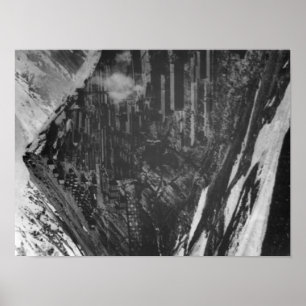 Poster Mines de cuivre de Braden en photographie de