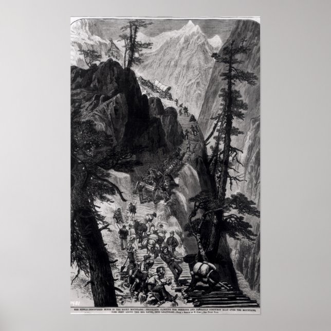 Poster Mines découvertes récemment dans les montagnes Roc (Devant)