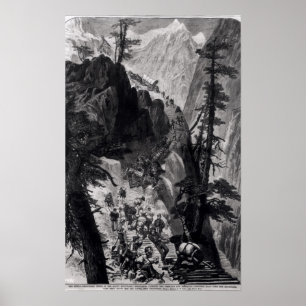 Poster Mines nouvellement découvertes dans les montagnes