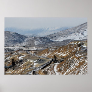Poster Minière Rois et Montagnes, Gold Hill, Nevada