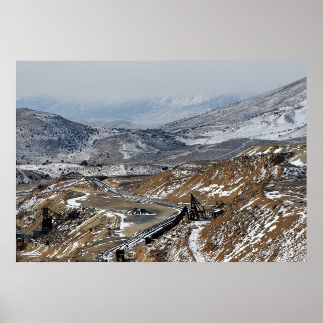 Poster Minière Rois et Montagnes, Gold Hill, Nevada (Devant)