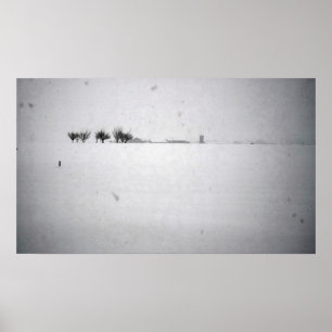 Poster minimal sur la neige