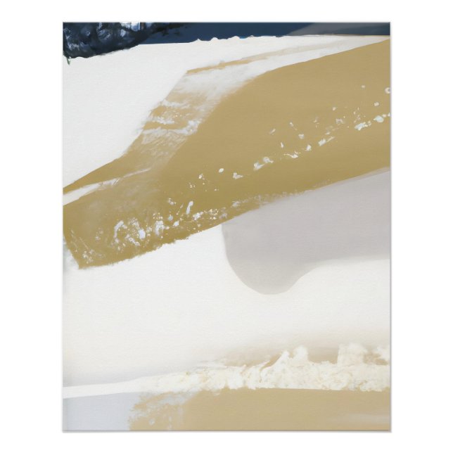 Poster Minimalist Beige and Cream Abstract Texture (Devant)
