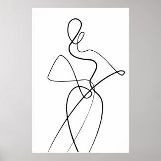Poster minimaliste Art Femme