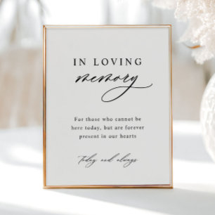 Poster minimaliste de Mariage In Love Memory