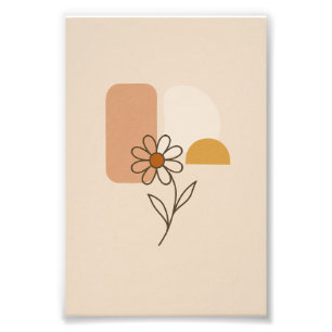 Poster minimaliste Fleur de marguerite