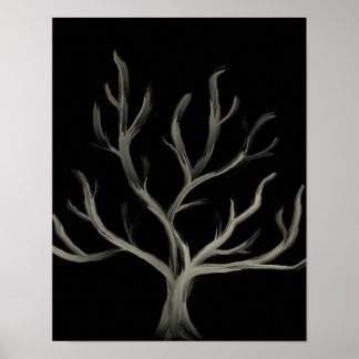 Poster minimaliste moderne Abstrait Arbre murale