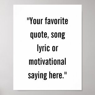 Poster minimaliste moderne personnalisé