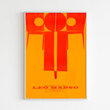 Poster Minimaliste vintage De Leo Manso