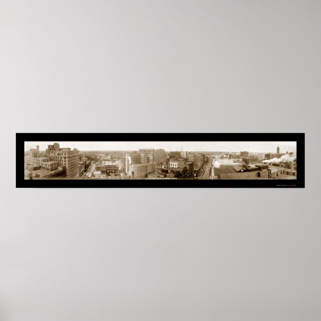 Poster Minneapolis MN Skyline Photo 1911 (Devant)