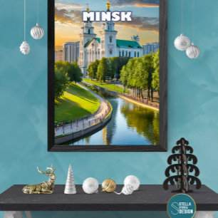 Poster Minsk se dévoile, discrète et majestueuse