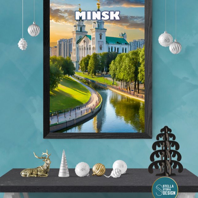 Poster Minsk se dévoile, discrète et majestueuse (Créateur téléchargé)