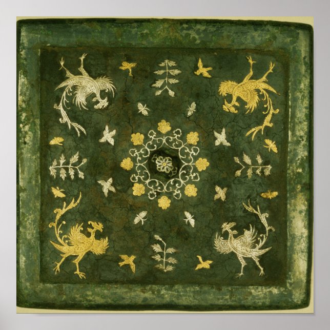 Poster Miroir, bronze avec dos laqué (Devant)