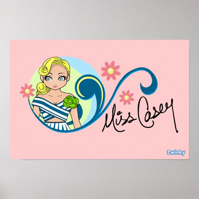 Poster "Miss Casey" (Devant)