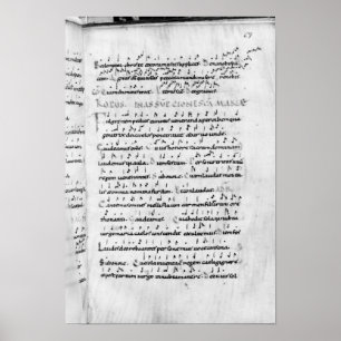 Poster Mme 18 hypothèse fol.69 de 'Troparium