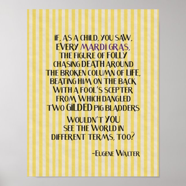 Poster Mobile Mardi Gras (Devant)