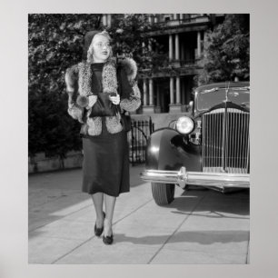 Poster Mode féminine des années 1930