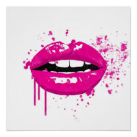 Mode glamour tendance beauté maquillage lèvres ros