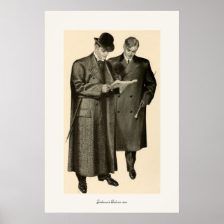 Poster Mode homme 1905