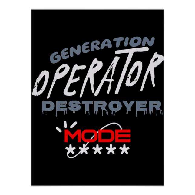 Poster Mode Opérateur de Génération Destructeur (Devant)