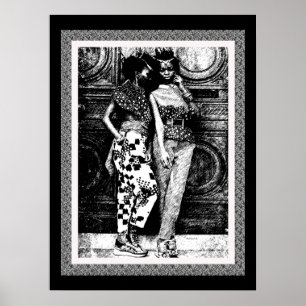 Poster Mode Rétro Afro Pop Art