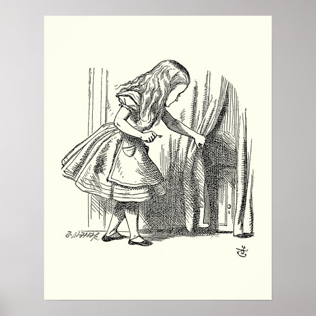 Poster Modèle Alice à la recherche de la porte (Devant)