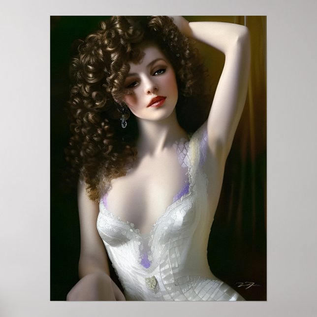 Poster modèle de lingerie (Devant)