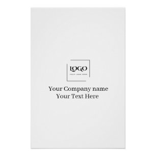Poster Modèle de logo personnalisé élégant