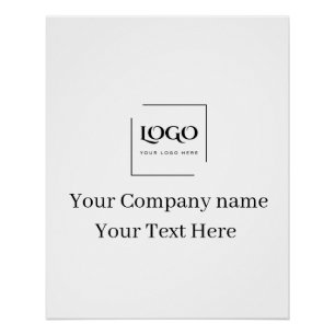 Poster Modèle de logo personnalisé élégant