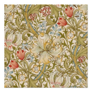 Poster Modèle de lys de William Morris