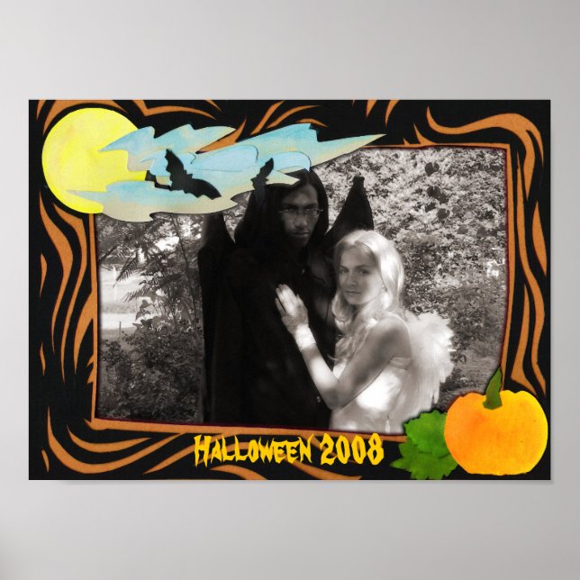 Poster Modèle d'Halloween (Devant)