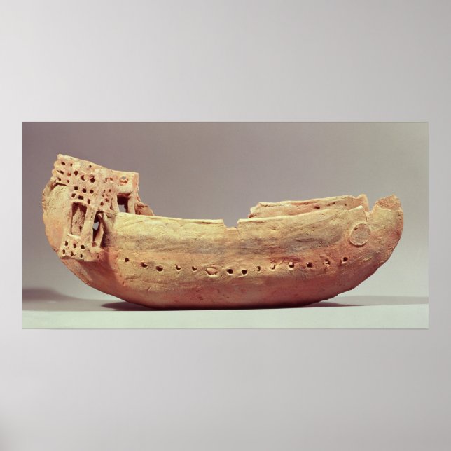 Poster Modèle d'un bateau avec pont à haute caca (Devant)