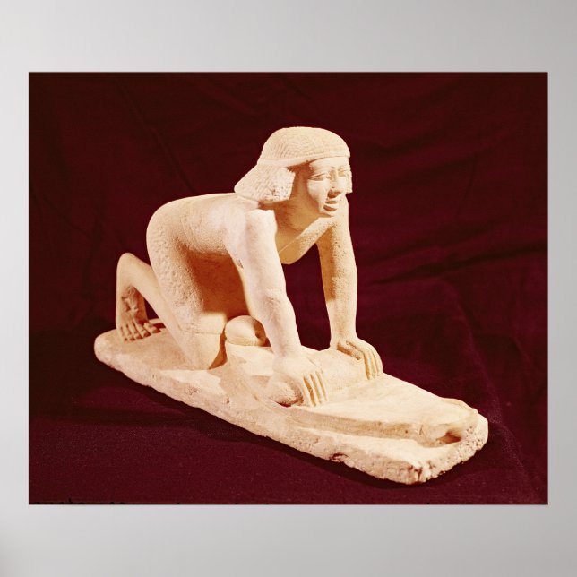 Poster Modèle d'un grain de mouture domestique, Vieux Roy (Devant)