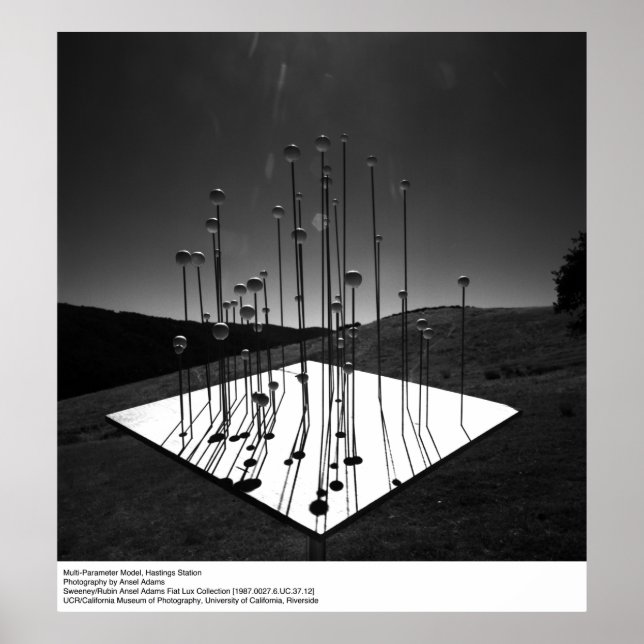 Poster Modèle multi-paramètres, Hastings, par Ansel Adams (Devant)