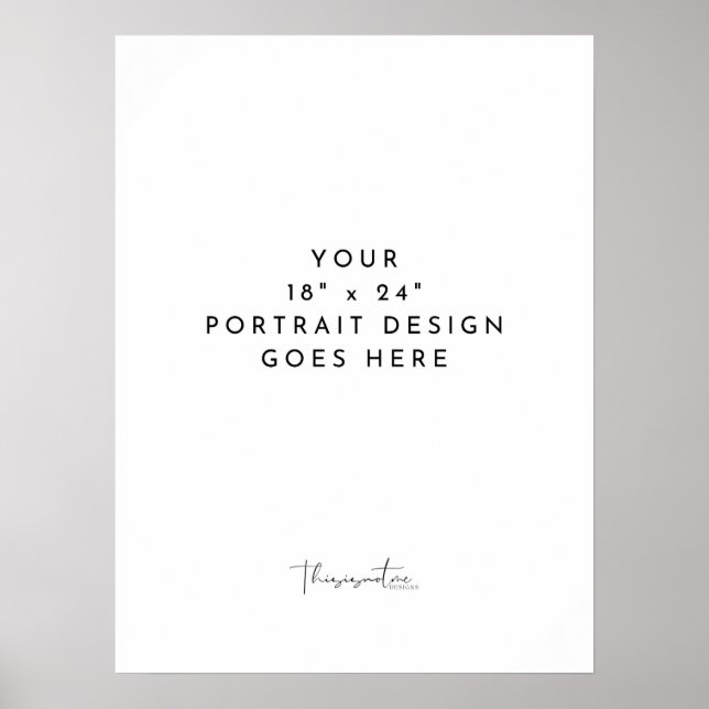 Poster Modèle vertical de 18 x 24 po (Devant)